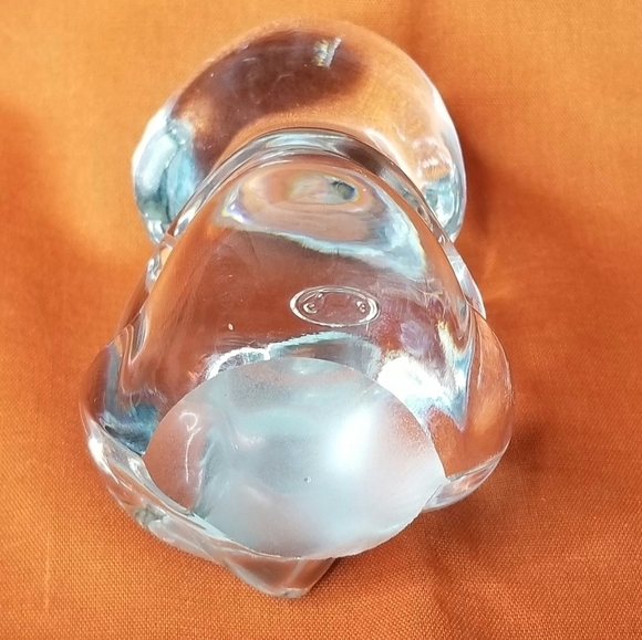 Vintage Collectible Fenton Clear Glass Teddy Bear Figurine Paperweight - Picture 8 of 9